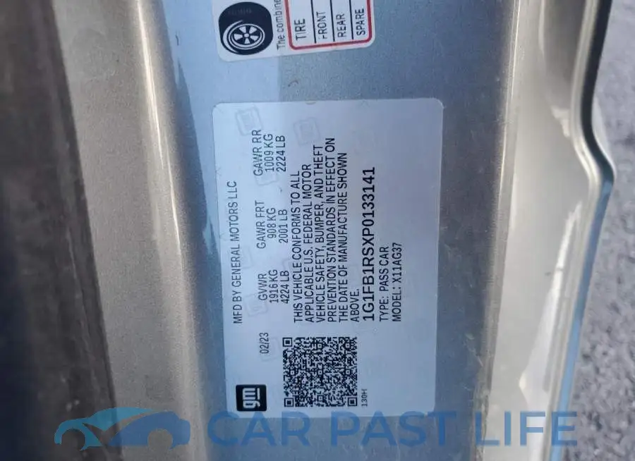 1G1FB1RSXP0133141# 12