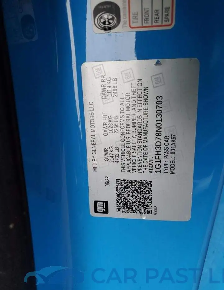 1G1FH3D78N0130703# 13