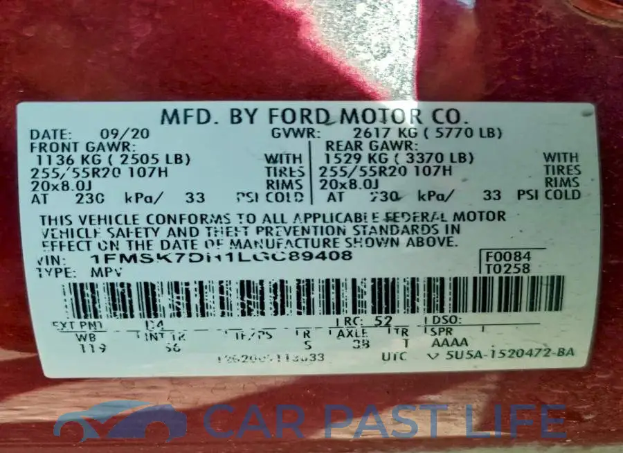 1FMSK7DH1LGC89408# 14