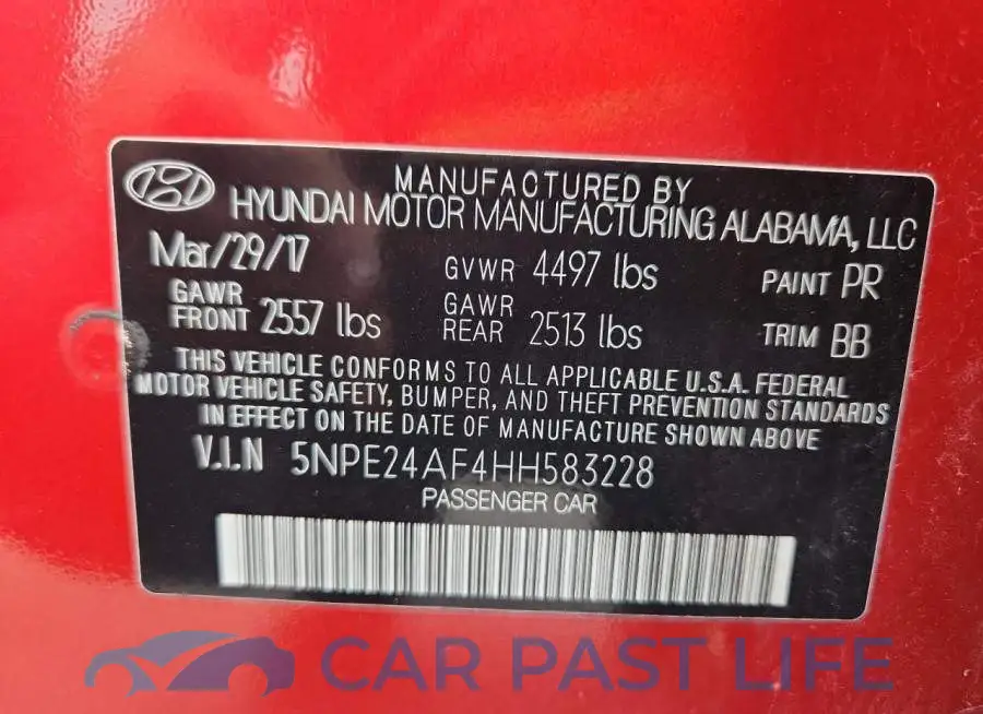 5NPE24AF4HH583228# 12