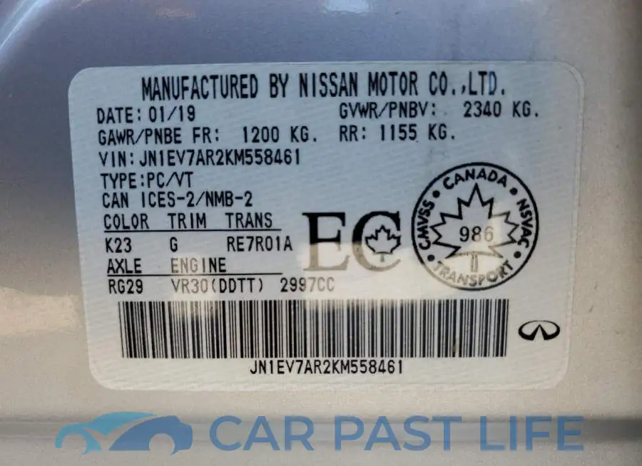 JN1EV7AR2KM558461# 13