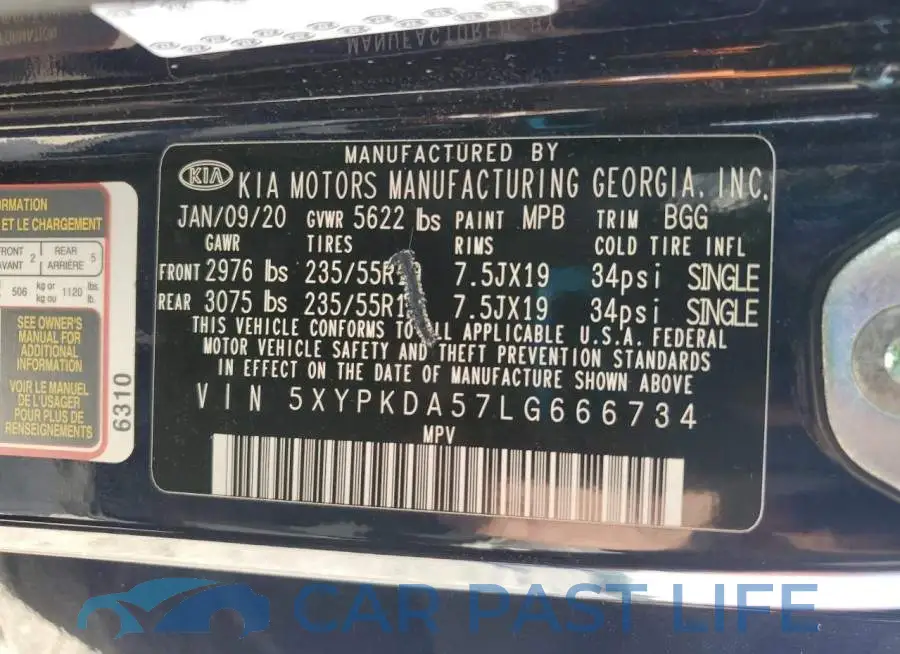5XYPKDA57LG666734# 13