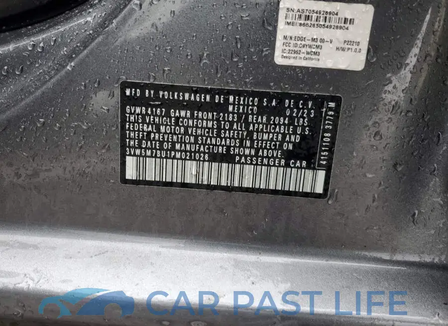 3VW5M7BU1PM021026# 12