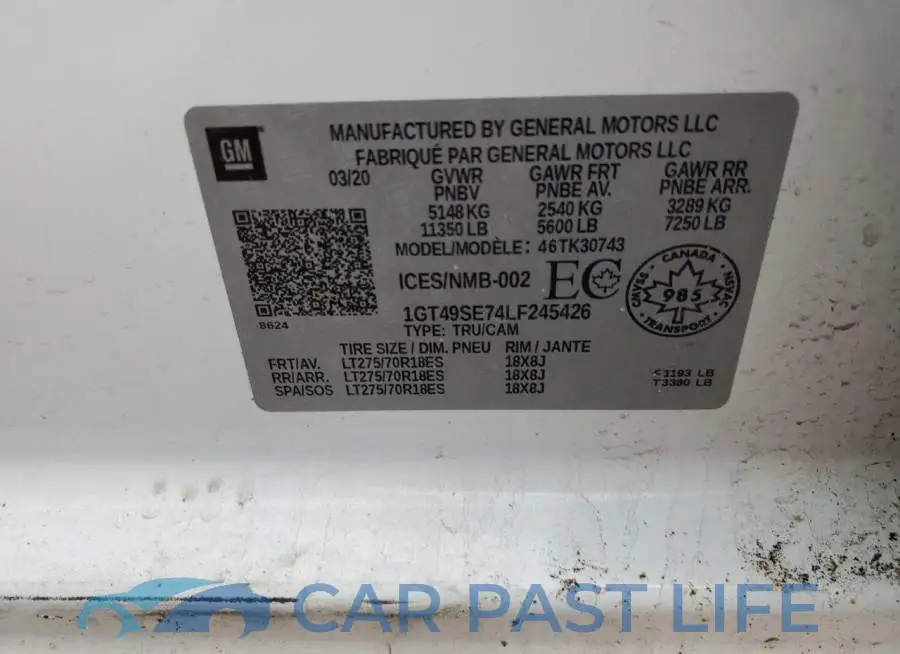 1GT49SE74LF245426# 12