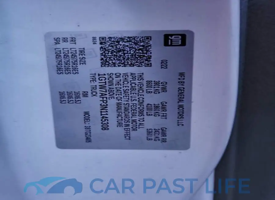 1GTW7AFP3N1145308# 13