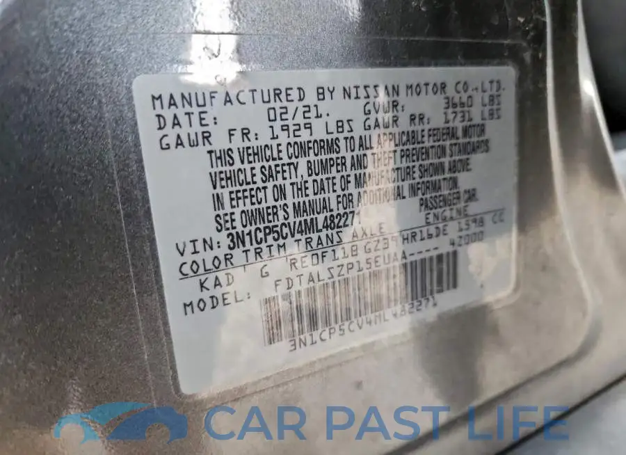 3N1CP5CV4ML482271# 12