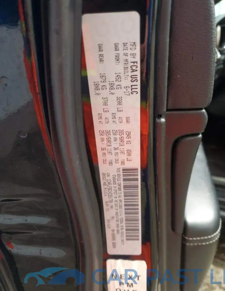 1C4RJFBG1HC931750# 13