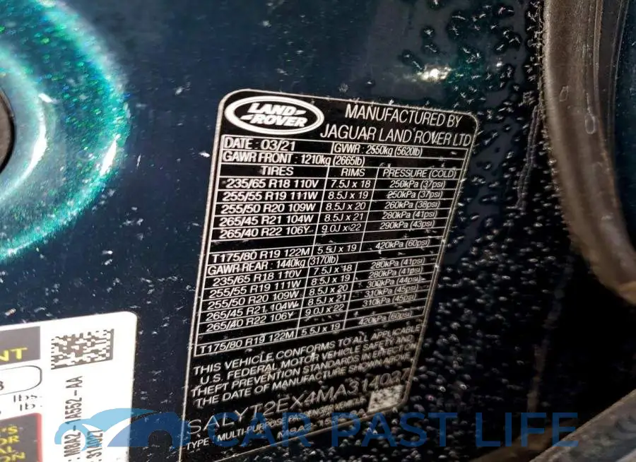 SALYT2EX4MA314027# 13