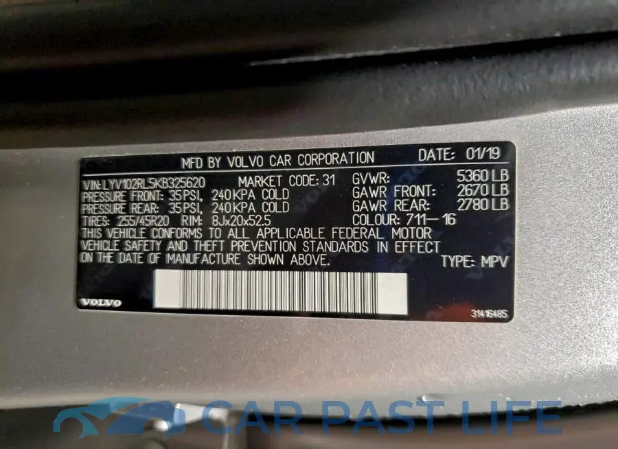 LYV102RL5KB325620# 14