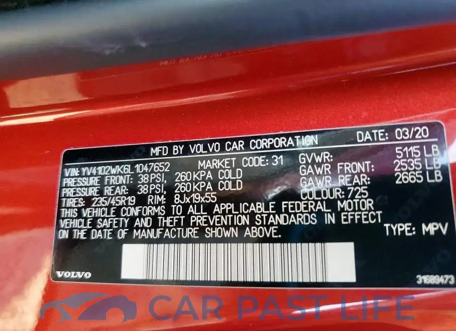 YV4102WK6L1047652# 14