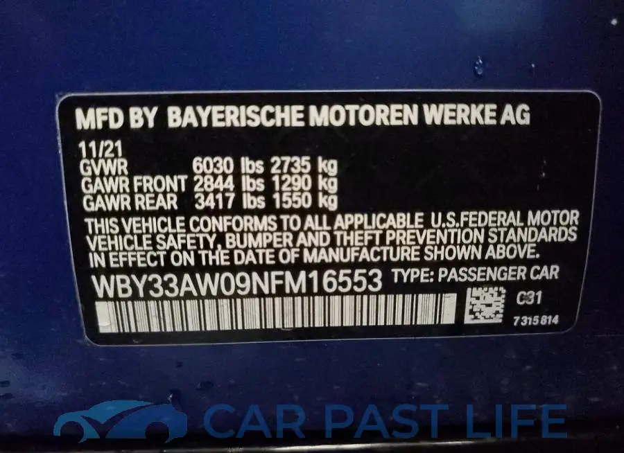 WBY33AW09NFM16553# 12