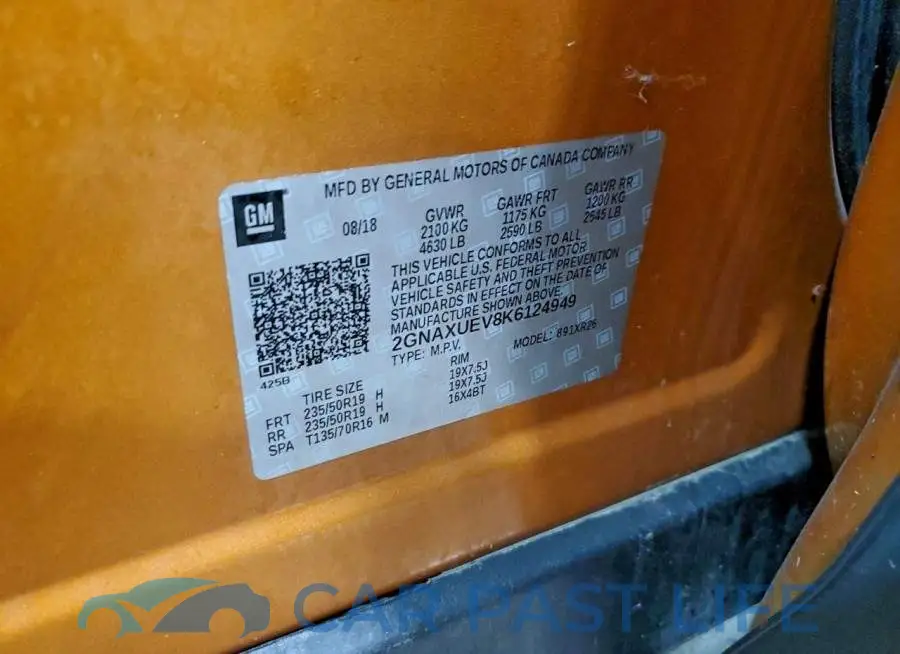 2GNAXUEV8K6124949# 14
