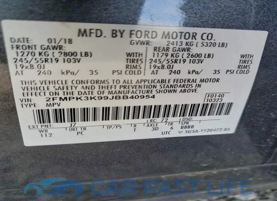 2FMPK3K99JBB40954# 12