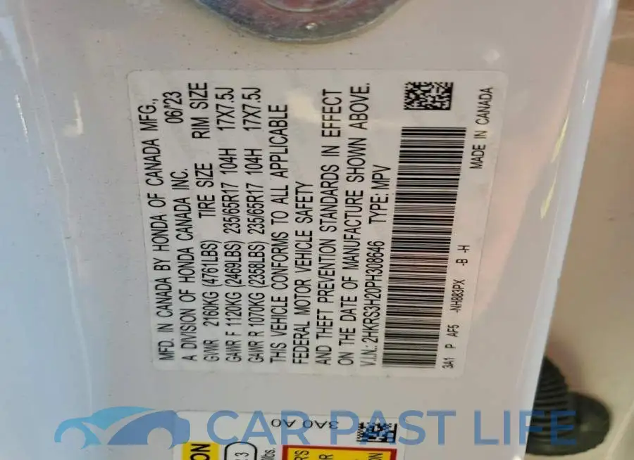 2HKRS3H20PH308646# 13
