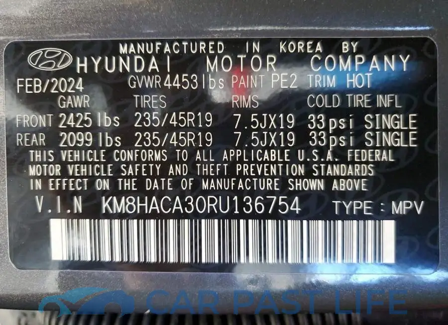KM8HACA30RU136754# 13