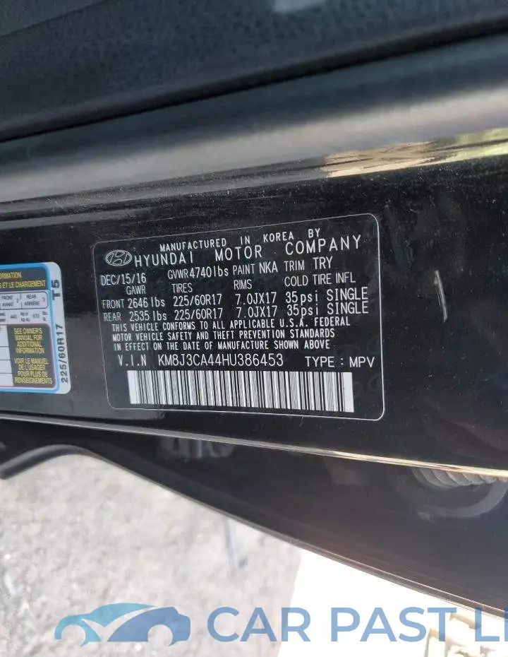 KM8J3CA44HU386453# 14