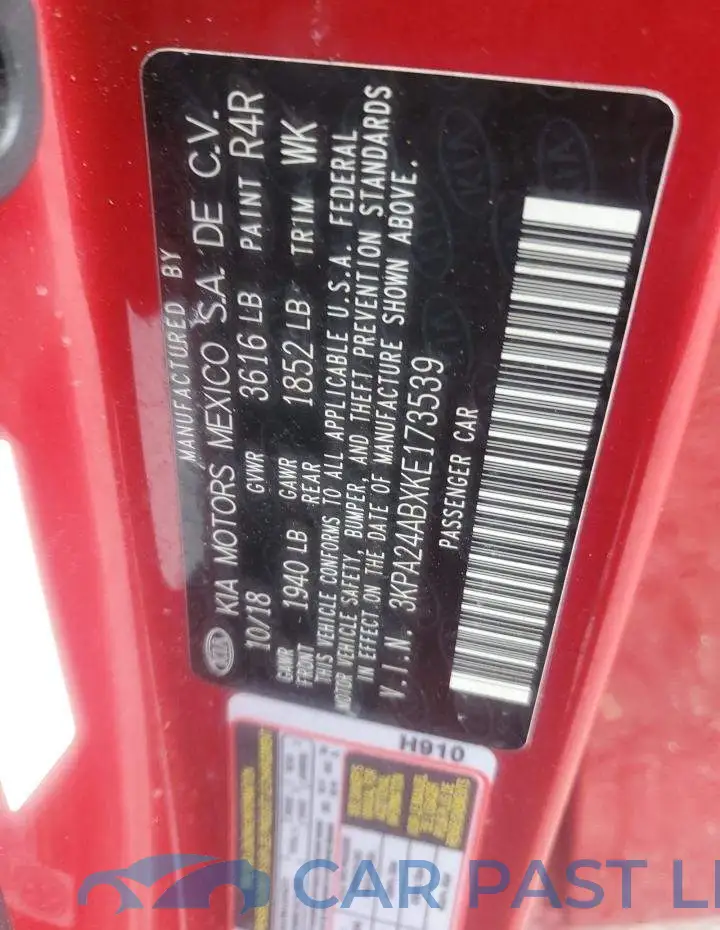 3KPA24ABXKE173539# 12