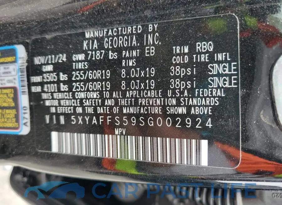 5XYAFFS59SG002924# 14