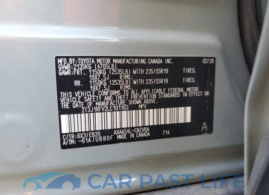 2T3J1RFV2LC101163# 14