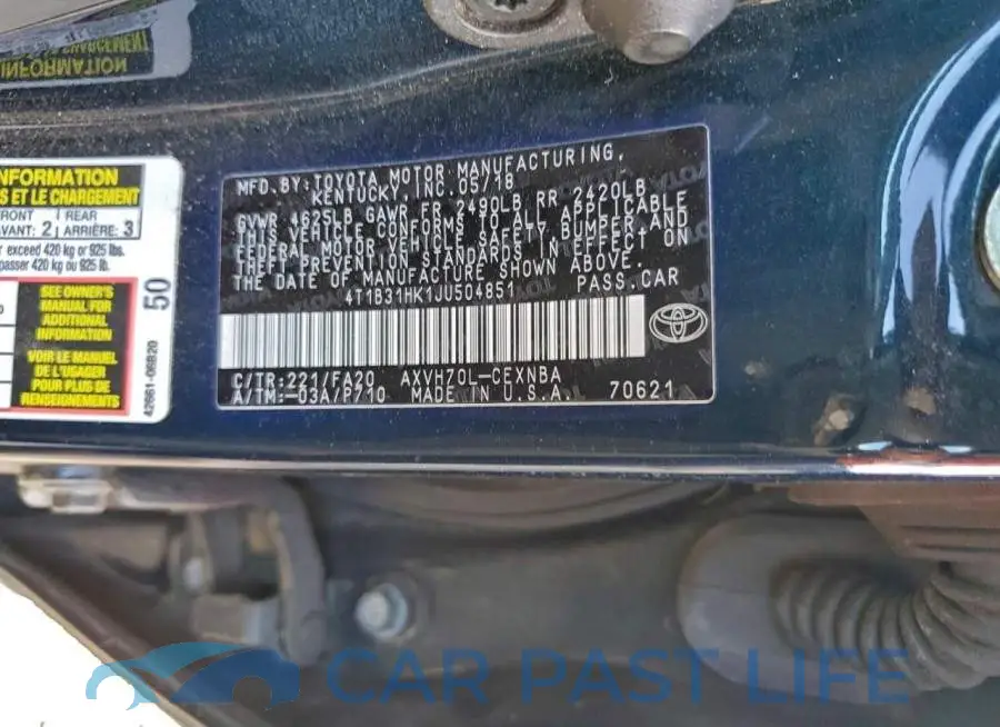 4T1B31HK1JU504851# 13