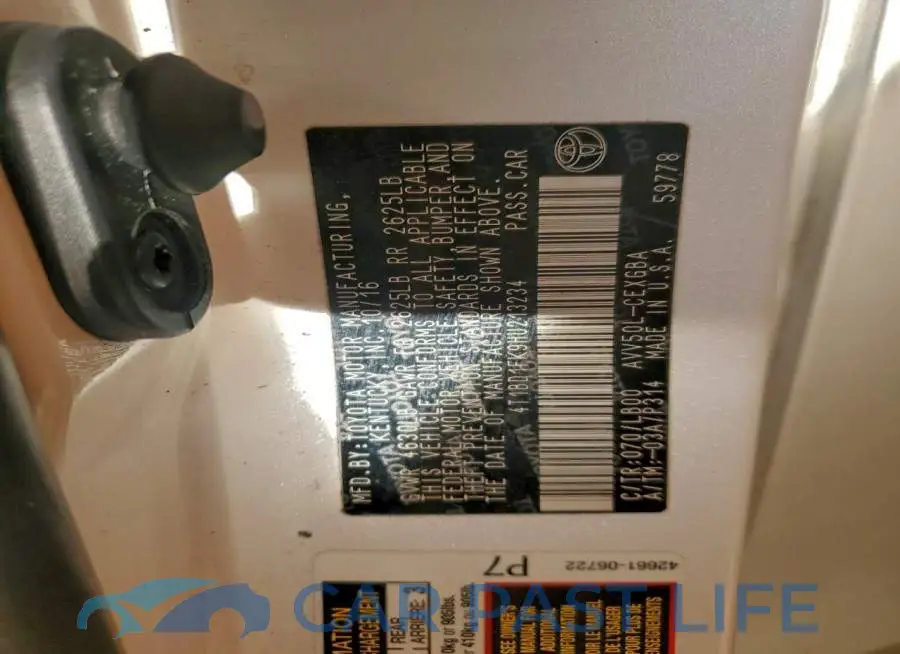4T1BD1FK9HU213234# 12