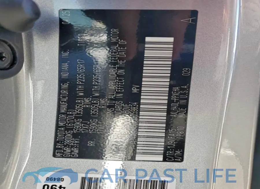 5TDBRKEC8SS259834# 14