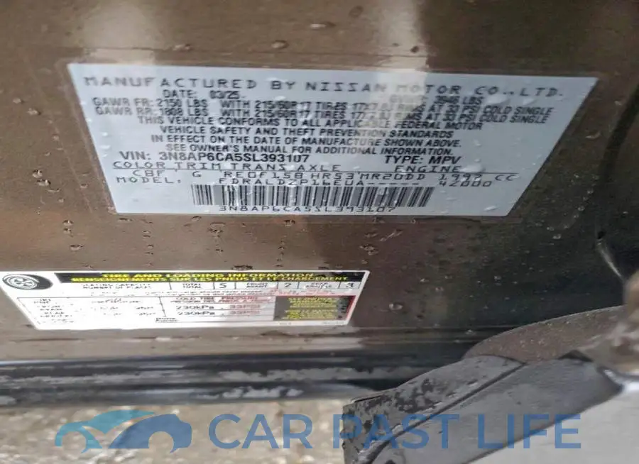 3N8AP6CA5SL393107# 14