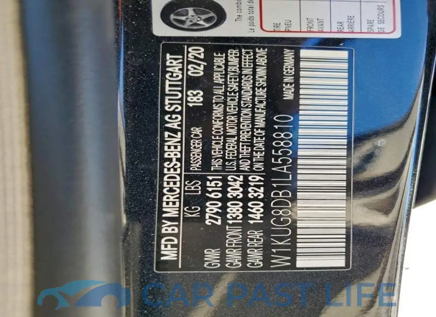 W1KUG8DB1LA558810# 12