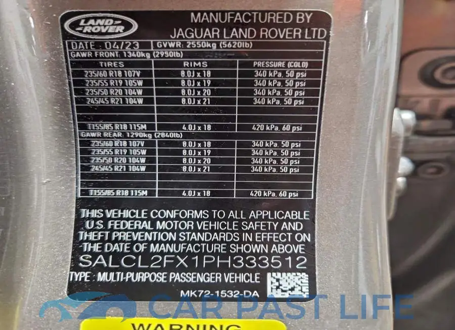 SALCL2FX1PH333512# 13