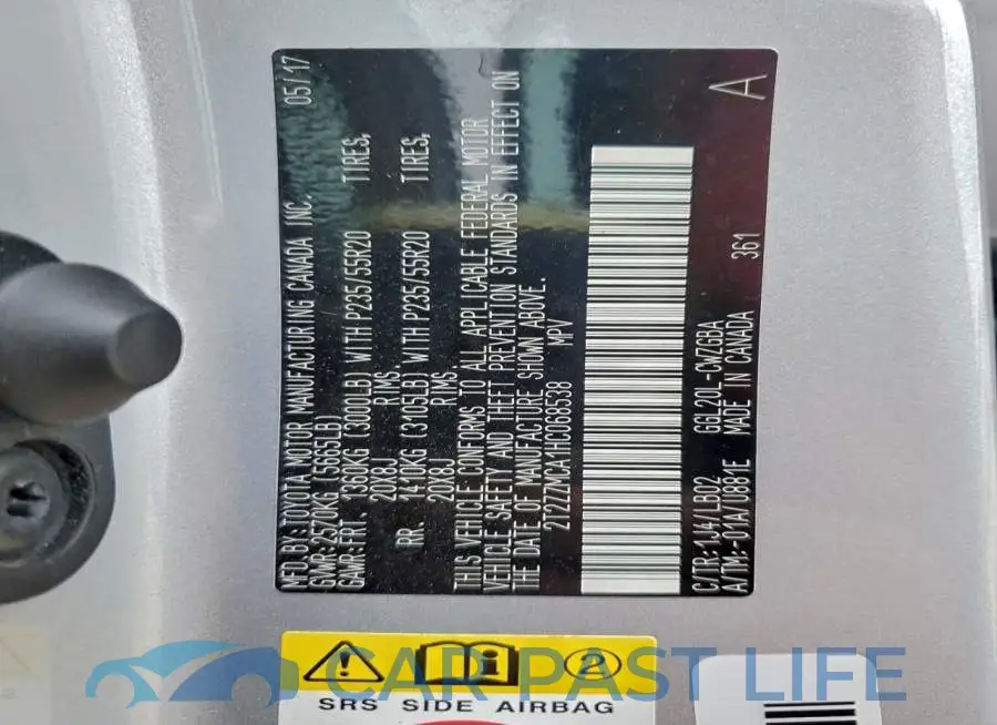 2T2ZZMCA1HC068538# 13