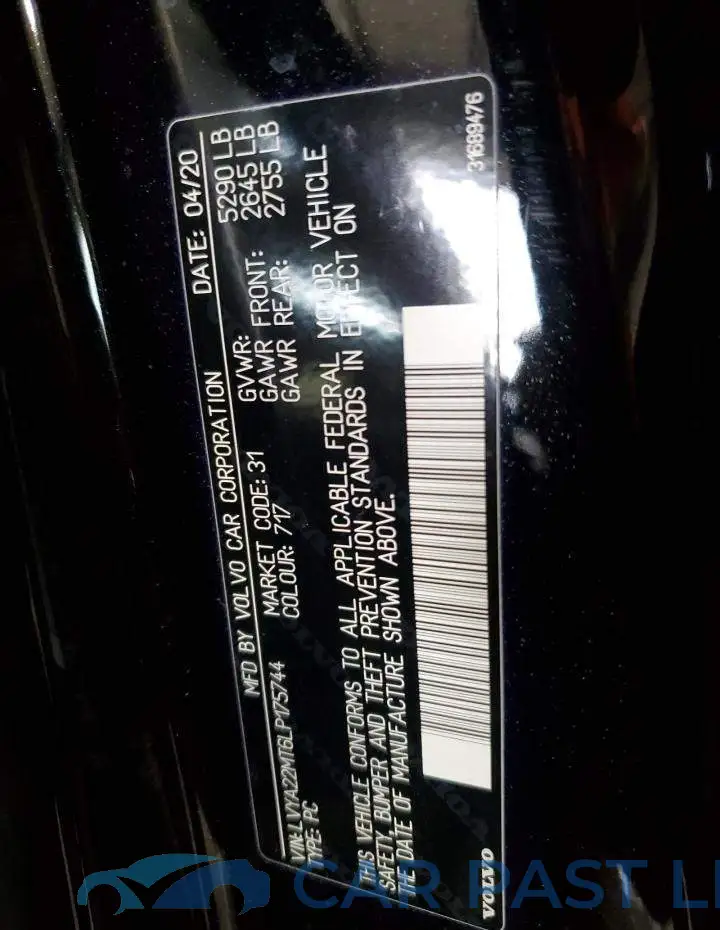 LVYA22MT6LP175744# 13