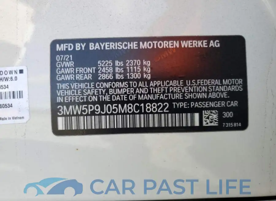 3MW5P9J05M8C18822# 12