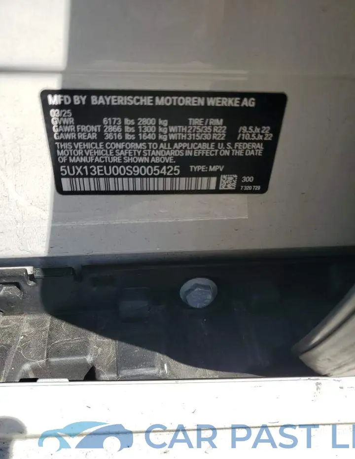 5UX13EU00S9005425# 13