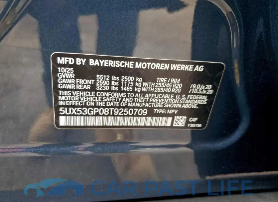 5UX53GP08T9250709# 14