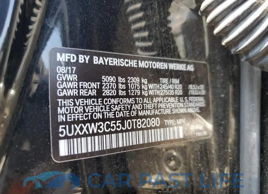 5UXXW3C55J0T82080# 13