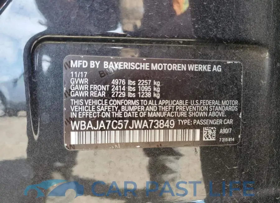 WBAJA7C57JWA73849# 13