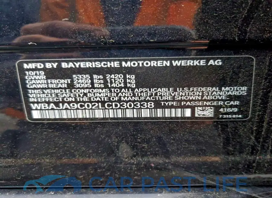 WBAJA9C02LCD30338# 13
