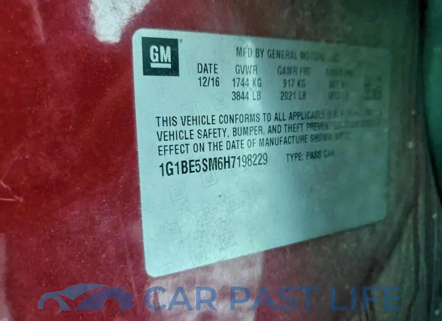 1G1BE5SM6H7198229# 12