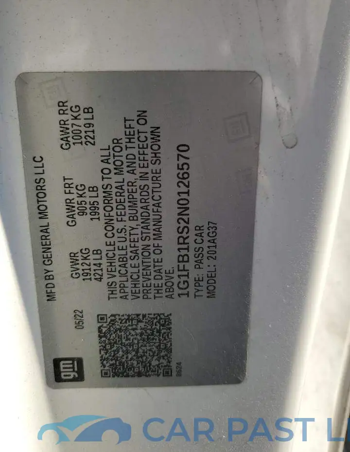 1G1FB1RS2N0126570# 12