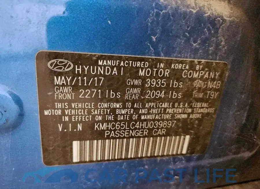 KMHC65LC4HU039897# 13