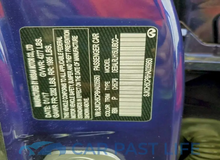 SJKCH5CP6HA035950# 12