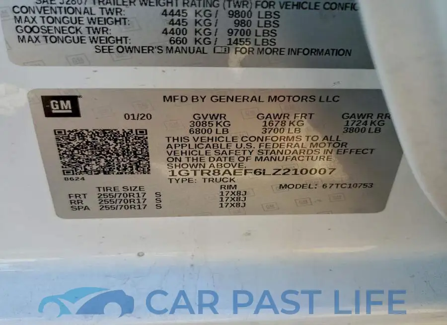 1GTR8AEF6LZ210007# 12