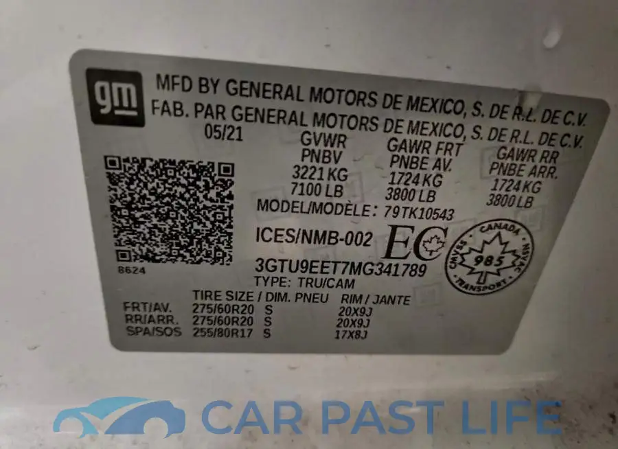 3GTU9EET7MG341789# 12