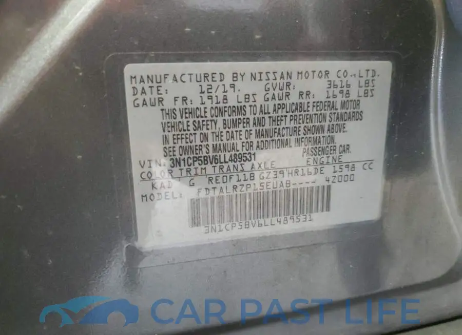 3N1CP5BV6LL489531# 14
