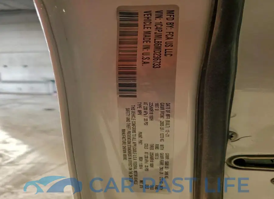 1C4PJMLB6MD236733# 14