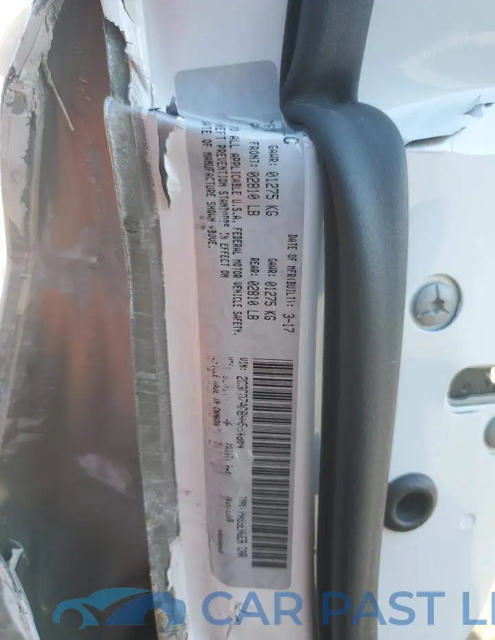 2C3CDZAG8HH594804# 12