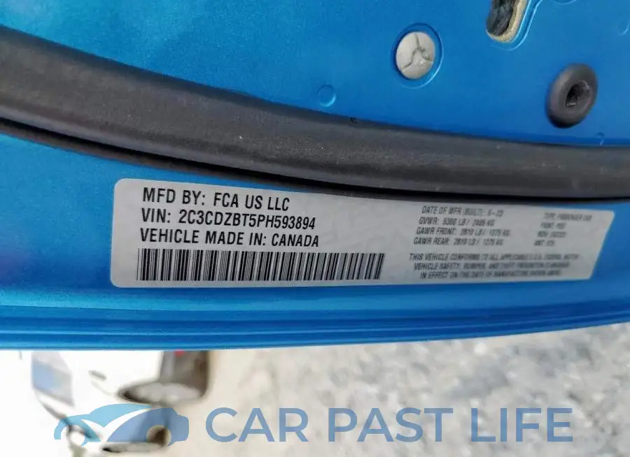 2C3CDZBT5PH593894# 12