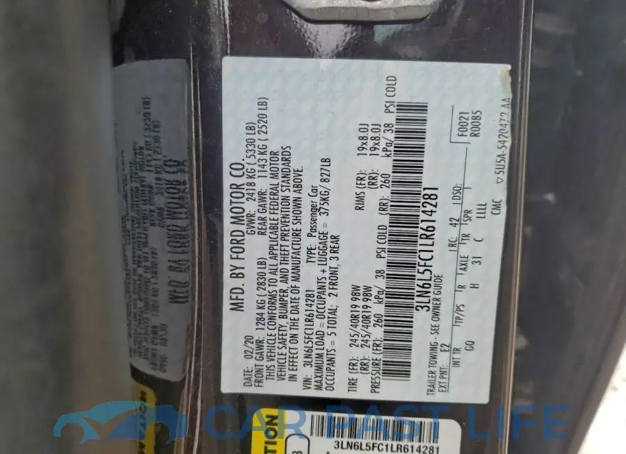 3LN6L5FC1LR614281# 13
