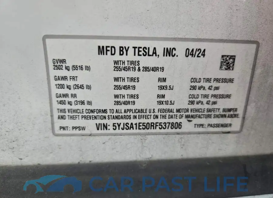 5YJSA1E50RF537806# 12