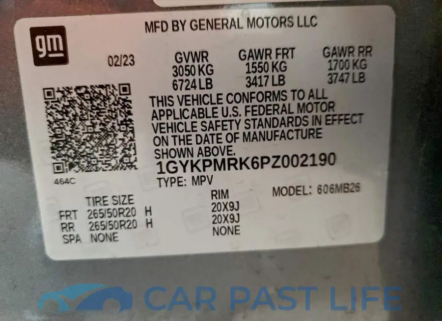 1GYKPMRK6PZ002190# 12